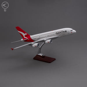 โรงงานราคาธุรกิจของขวัญตกแต่งงานฝีมือ1/160<span class=keywords><strong>ขนาด</strong></span>46เซนติเมตรขนาดเครื่องบินรุ่น Airbus <span class=keywords><strong>A380</strong></span>แควนตัสแอร์เวย์เครื่องบินรุ่น - Product Image 3