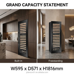 Enfriador de Vino de Una Zona de 257 l con Compresor, Capacidad para 107 Botellas, Refrigerador de Temperatura Constante para el Hogar o Bar, Sy-wc-s24-i-11-l - Product Image 3