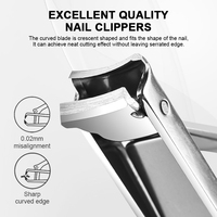 Coupe-ongles pliable multifonctionnel en acier inoxydable Couteau de camping portable Ciseaux 5 en 1 Coupe-ongles avec porte-clés