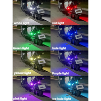 Lumière Stroboscopique avec Télécommande, Recharge USB, Lumière Avertissante LED RGB pour Avion, Moto, Voiture