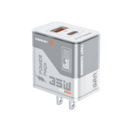 Chargeur USB-C 20W 35W, adaptateur mural USB, adaptateur de voyage, chargeur rapide 35W pour iPhone 16