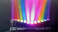 Barre LED mobile à zoom 12x60W RGBW 4-en-1, projecteur Wash Strobe pour scène événementielle