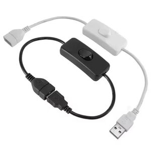 Câble USB avec interrupteur marche/arrêt, rallonge pour guirlande LED, dispositif d'alimentation USB, outils - Product Image 5