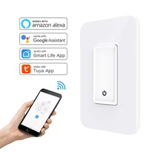 100V-120V US Standard Alexa Google Home WiFi prise intelligente interrupteur électrique pour applique murale