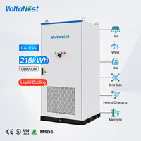 VoltaNest 200-233 kWh 215 kWh Système de Stockage d'Énergie Solaire Commercial à Refroidissement Liquide Haute Tension IP67 Commande en Gros