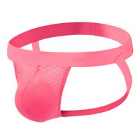Jockstrap pour homme en coton et élasthanne, ceinture de 2,5 cm, 95 % coton, 5 % élasthanne, poche en maille respirante tissée |   Sous-vêtements pour hommes avec logo personnalisé