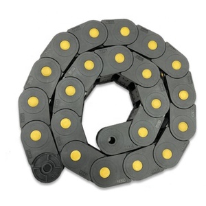 35*100 Flexibele Nylon Kabeldrager Sleepketting Cnc-Werktuigmachines Geleverd Met Zwart + Gele Sleepketting Gewoon Product