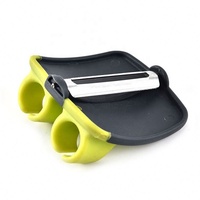 Creative Fruit Dunschiller Dubbele Vinger Blade Slicer Rasp Rvs Groente Snoeier Cutter Komkommer Aardappel Zester
