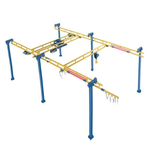 Grúa <span class=keywords><strong>Puente</strong></span> de Viga Única con Sistema de Iluminación KBK de 3000 Kg <span class=keywords><strong>y</strong></span> 8 m, Control Remoto, en Oferta - Product Image 1