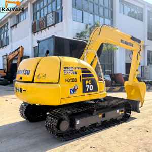 รถขุดไฮดรอลิกขนาดเล็ก KOMATSU PC70 มือสอง 7 ตัน ความจุบุ้งกี๋ 0.39 ลูกบาศก์เมตร เครื่องยนต์ เกียร์ ปั๊ม รถขุดตีนตะขาบ - Product Image 3