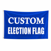 Promotion : Drapeaux et Fanions Personnalisés en Tissu Polyester 2x3 et 3x5 pieds pour Extérieur, Double Face, Sublimation, Vierge, avec Conception de Logo au Choix