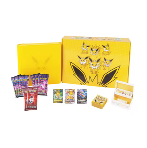 PTCG Original chinois eau feu et tonnerre Eevee Premium coffret cadeau Vmax carte de collection Pokemoned mode carte à collectionner - Product Image 1