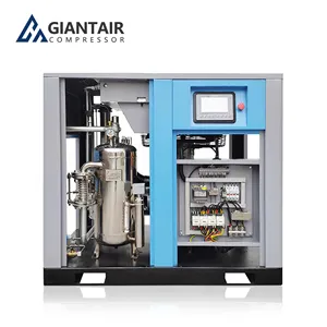 GiantAir-compresor de aire de tornillo lubricado por agua, 75kw, 100hp, 100%, 7bar, 8bar, 10bar, profesional