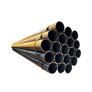 Astm a53 s45c חם התגלגל st37 עגול שחור פחמן פלדה חלקה צינור עגול