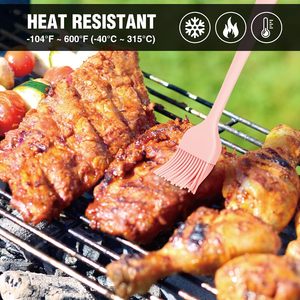 Pincel de silicona personalizado con logo para aceite de cocina, pincel para barbacoa, pincel para repostería, juego de pinceles para pintar alimentos. - Product Image 6