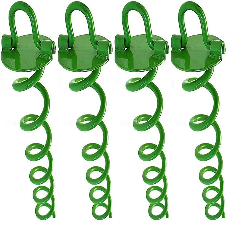 16inch rust folding anchor security ground anchors steel fixing tent pegs installation tool garden furniture heavy duty stake