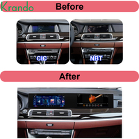 Autoradio à double écran 22 ''pour BMW Série 5 F07 GT 2011-2018 Unité principale Android Auto Stereo GPS Navigation Multimedia CarPlay 4G