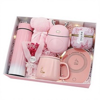Cadeausets met gepersonaliseerd logo voor meisjes: thermosfles, theemok, koffiemok, handdoek, luchtbevochtiger voor Moederdag, Valentijnsdag, bruiloft, thermosbekers