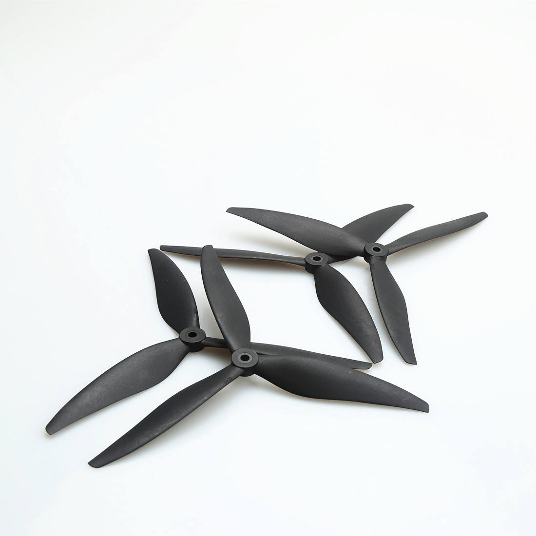 7-inch 3-bladed propellers, black, 2 pairs