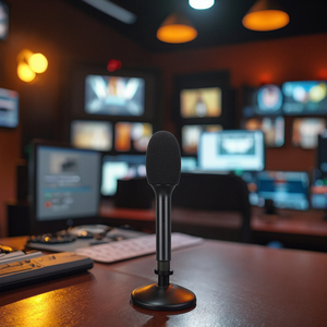 Microfono a Condensatore <span class=keywords><strong>Professionale</strong></span> XLR M-6105 per Registrazioni, Trasmissioni Televisive, Parate Auto, Conferenze Stampa - Product Image 6