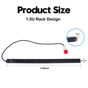YOSUN Intelligent IP Smart Meter 1.5U/2U 24 soquetes PDU para TI Data Center Server Rack com Alumínio Vertical Monitoramento Remoto - Product Image 5