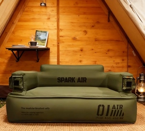 Canapé de camping gonflable multifonctionnel pliable et portable avec supports lombaires assortis disponibles - Product Image 4