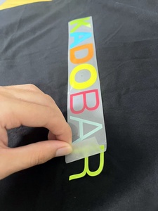 Biểu Tượng Tùy Chỉnh Silicone Thư Nhãn Mềm PVC Sắt Trên 3D Silicone Truyền Nhiệt Quần Áo Tùy Chỉnh Kích Thước Gấp Loại T-Shirts Hàng May Mặc - Product Image 3