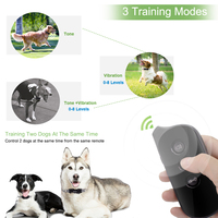 Collier de dressage de chien humain avec télécommande LED numérique sans fil de contrôle de 1000 pieds sans choc nocif 3 modes plastique et matériau PC