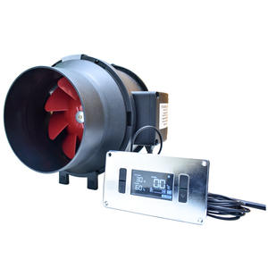 พัดลมท่อแบบอินไลน์ขนาด6นิ้ว120-240V พัดลมท่อแบบอินไลน์พร้อมตัวควบคุมสำหรับการเพิ่มท่อ - Product Image 3