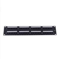Terbaru factory outlet utp modular Harga 1u Memuat 24 port panel patch 24 port 24b cat6 shield