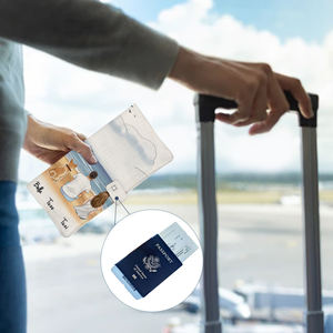 Housse de <span class=keywords><strong>passeport</strong></span> en lin à sublimation vierge, personnalisable, impression DIY, 22,5x11,5 cm, pochette de livre, porte-<span class=keywords><strong>passeport</strong></span>, portefeuille pour le bureau, l'école - Product Image 6