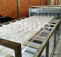 Machine de fabrication de panneaux de toiture en FRP transparent, ligne de production de tuiles de toiture