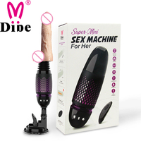 Vibrateur télescopique chauffant pas cher pour femmes, machine vibrante géante pour jouets sexuels