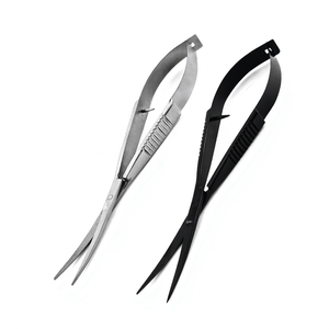 Ciseaux à cheveux professionnels Getup Brosons en acier inoxydable, lame affûtée, poignée en caoutchouc, à ressort, manche long, pour droitiers - Product Image 1