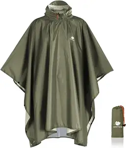 reusable Hooded Rain Poncho Waterproof Raincoat Jacket for Men Women Adults ponchos para lluvia rain gear