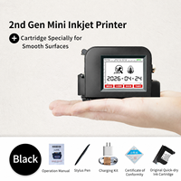 Impresora de Inyección de Tinta Portátil Aisomark de 12.7mm, Uso Industrial, Alimentación USB, Codificación Flexible para Botellas, Tarjetas, Metal y Plástico