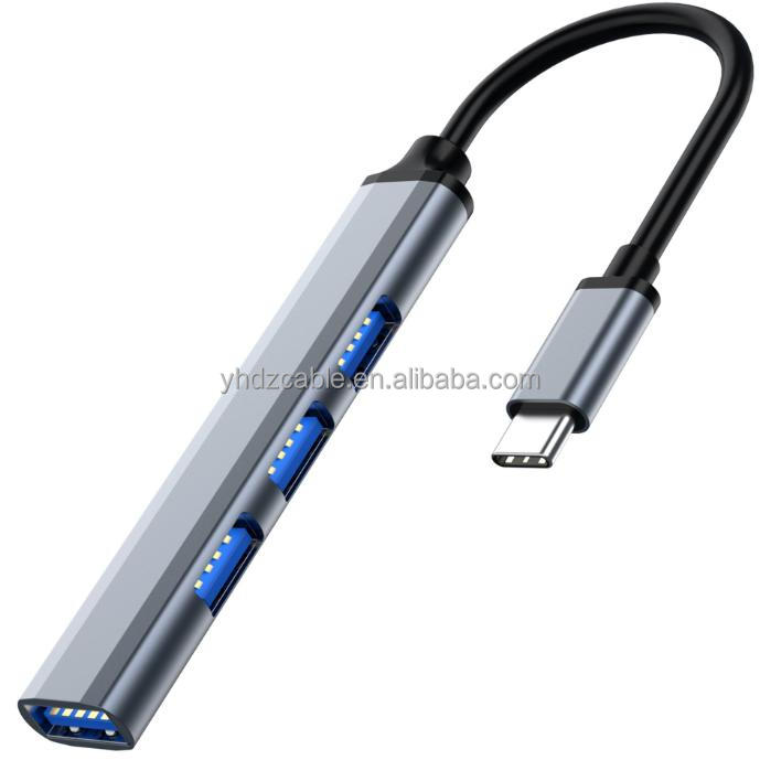 Gray USB-C-1*USB3.0 +3USB2.0 Hub