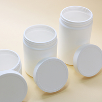 Bouteille en plastique sans Bpa, vente en gros, bouteille alimentaire vide blanche transparente, emballage de pot à cacahuètes/biscuits/bonbons