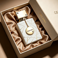 Flacon de parfum en verre de luxe unique, noir, 30 ml, 50 ml, flacon de parfum en verre 100 ml, flacon de parfum personnalisé avec emballage en boîte