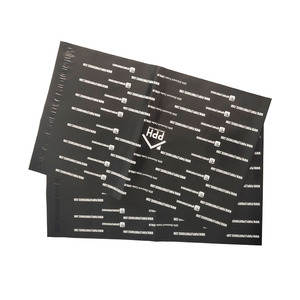 Bolsas negras de mensajería recicladas impresas personalizadas, venta al por mayor - Product Image 3