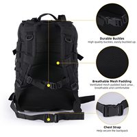Mochila Táctica Nacional de 25-35L con Compartimentos Amplios, Material de Nailon Impermeable, Multifuncional para Senderismo, Caza y Actividades al Aire Libre