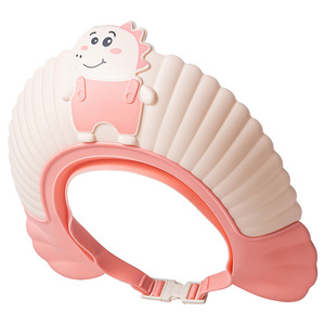 Gorro de ducha para bebé, ajustable, impermeable, con protección para los oídos, diseño de dinosaurio, para el baño de los niños - Product Image 5