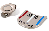 Outil de visée d'alignement de golf personnalisé One Putt avec pince magnétique pour chapeau