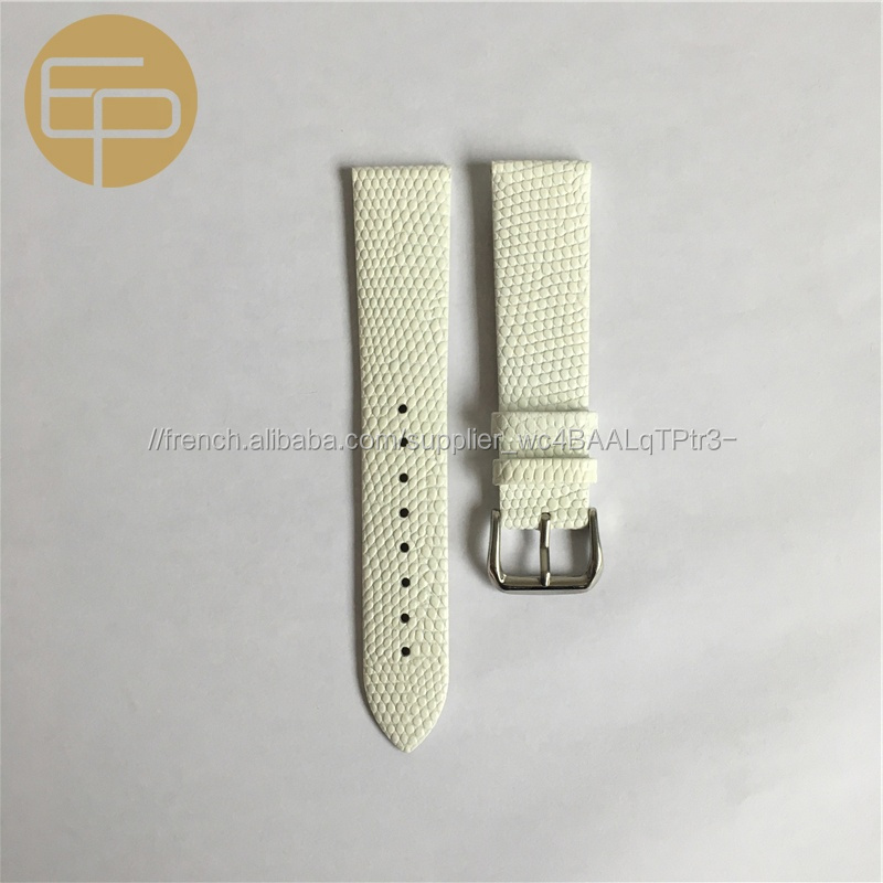 Haute qualité 12 14 16 18 20 22 24mm à dégagement plat personnalisé véritable montre en cuir de veau bande sans couture
