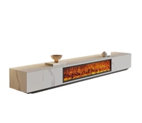 Humidificateur à vapeur d'eau effet flamme, contrôle par application à distance, 7 couleurs de flamme LED, foyer à vapeur 3D, 1M 1.2M 1.5M
