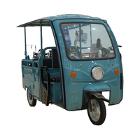 Triciclo eléctrico de pasajeros de cuerpo abierto de camión compacto Piaggio Ape con techo 700W Cargo E-trike