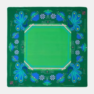 Tapis de table de mahjong personnalisé Birdie Green, antidérapant, insonorisé, pliable et portable, style américain moderne pour le divertissement - Product Image 1