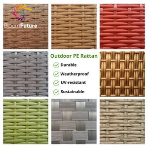 วัสดุสานหวายเทียม PE สำหรับโซฟาและเก้าอี้กลางแจ้ง - Product Image 2