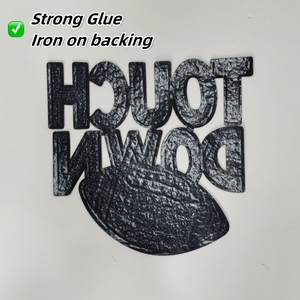 Nhà Máy Mới Trực Tiếp Bóng Bầu Dục Cảm Ứng Xuống <span class=keywords><strong>Sequin</strong></span> Thêu Hiệp Hội Biểu Tượng Các Bản Vá Lỗi Cho Quần Áo Cho Tùy Chỉnh Trang Phục Của Bạn - Product Image 5