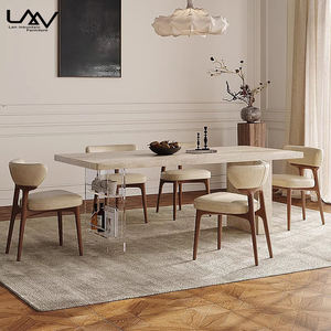 غرفة طعام بتصميم مبتكر مستطيلة مع مساحة تخزين لفيلا فندق + أكريليك أكسنت - Product Image 3